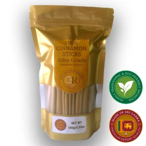 Pure Alba Grade Ceylon Cinnamon Sticks 100g/3.52oz Pack | 100% Natural True Cinnamon from Sri Lanka