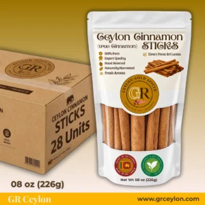 Ceylon Cinnamon Sticks 08 oz Bulk Pack – 28 Packets | 100% Pure True Ceylon Cinnamon from Sri Lanka